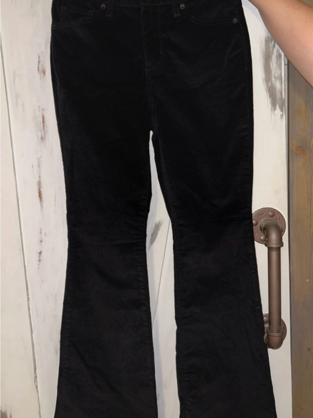 crown & ivy Black Flare Jeans